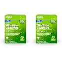 Amazon Basic Care Mini Nicotine Polacrilex Lozenge, 2 mg, Citrus Flavor Stop Smoking Aid, 81 Count (Pack of 2)