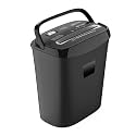 Amazon Basics 10-Sheet Micro Cut Paper Shredder | Credit Card Shredder | 13L Waste Bin | Auto Start/Stop | Manual Reverse | Overheat Protection | Black