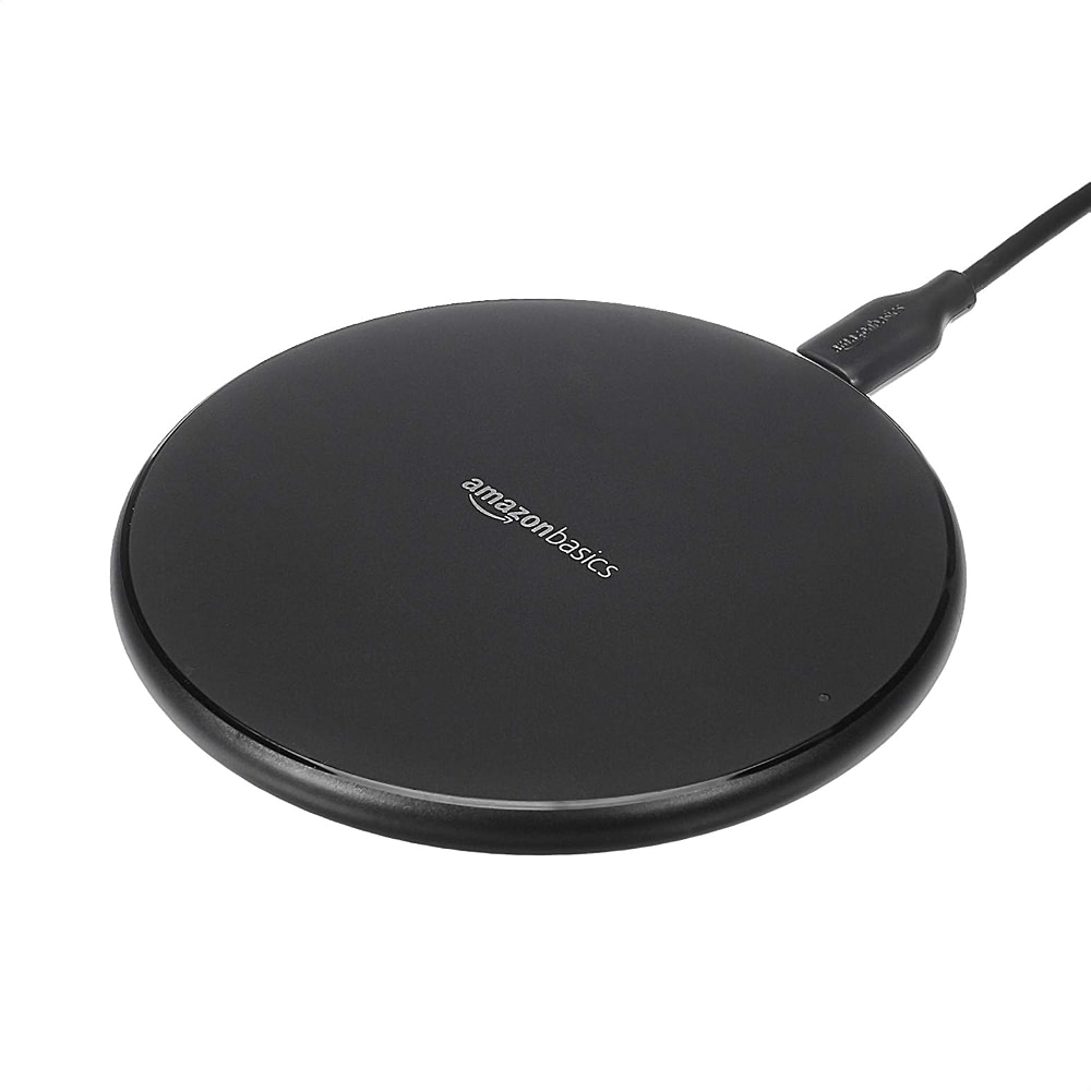 Amazon Basics Wireless Charger, 15W Qi Certified Wireless Charging Pad ...