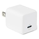 Amazon Basics 20W Fast Charging USB-C Nano GaN Wall Charger, 1-Port PD 3.1 for iPhone, Samsung, iPad, Tablets, Phones, Travel-Friendly Size, White