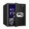 Amazon Basics 40 Litres Digital Safes for Hotel &amp; Office - Digital Lock 3-in-1 unlocking | locker safe with Motorized Door Locking Mechanism | Size : 42 H x 35 W x 42 D(cm) | Black | Weight: 16 Kgs