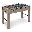 Amazon Basics 48-Inch Foosball Table Soccer Game Room Size with 4 Balls and 2 Cupholders, Oak