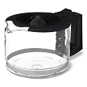 Amazon Basics 5-Cup Glass Replacement Carafe for Coffee Maker, Comfort-Grip Handle, Dripless Spout, Black