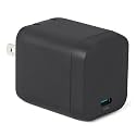 Amazon Basics 65W Fast Charging USB-C GaN Wall Charger, 1-Port PD 3.1, Compact with Foldable Plug for Laptops, Tablets, Phones, Black