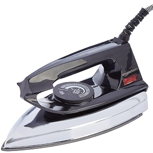 amazon basics 750 watt dry iron with non-stick soleplateblack 750 watts ceramic
