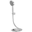 Amazon Basics ABS 5-Function Hand Shower with 1.5 Meter Flexible Tube and Wall Hook, Chrome Finish