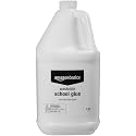 Amazon Basics All Purpose Washable School Craft Liquid Glue for Making Slime, Arts and Crafts, White, 1 Gallon, Single Pack