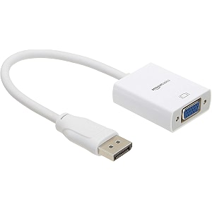amazon basics amazonbasics displayport to vga adapter white - not for usbmicro usb ports