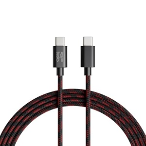 amazon basics braided type c to c cable 60w fast charging cable with 480 mbps data transfer speed  12m tangle free cable