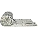 amazon basics Plush Blanket | Double Size | 300 GSM 100% Polyester | Super Soft &amp; Cozy (Sea Green)