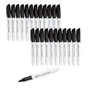Amazon Basics Fine Tip Permanent Markers for Writing, Drawing, Quick Drying, Office, School, and Home Use, Black, 24 Count (Pack of 24)