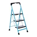 Amazon Basics 2.6m (8.5 feet) Portable & Compact Aluminum Telescopic Ladder | 2-Year Warranty | EN131 Complied 9-Steps Foldable Multipurpose Step Ladder for Home & Outdoor use