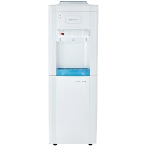 amazon basics hot cold and normal water dispenser with refrigerator top loading18literwhite