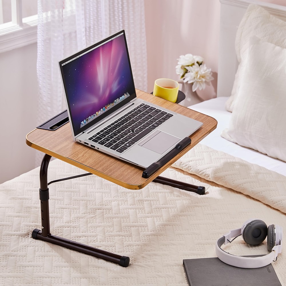 Amazon Basics Iconic Lap Desk | Height Adjustable Laptop Table ...