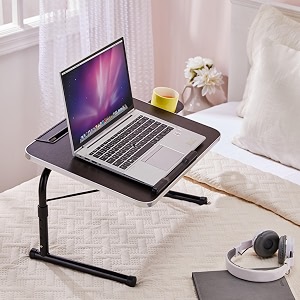 Amazon Basics Iconic Lap Desk | Height Adjustable Laptop Table ...