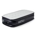 Amazon Basics Inflatable Air Mattress with Built-in Electric Pump, Twin Size, 18-Inch Height, for Camping or Travel