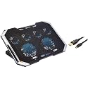 Amazon Basics Laptop Cooling Pad with 7-Cool RGB LED Lighting Effects Slim Chill Mat for 10 to 17-Inch Laptops &amp; Flexible Premium HDMI Cable (Black