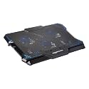 Amazon Basics Laptop Cooling Pad with LED Lighting Effect | USB Powered Gaming Laptop Cooler Stand | Quiet 6 Fans with 2-Level Height Adjustment| Slim Chill Mat for 10 to 17-Inch Laptops