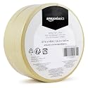 Amazon Basics Low Tack Masking Tape, General Purpose, Hand Tearable, Removes Easily, for Labeling, 0.7 inch x 180 feet, Beige, 3-Pack
