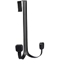 AmazonBasics Over the Door Double Hooks, Black