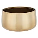 amazon basics Metal Planter Pot | Suitable for Living Room/Home Décor/Terrace/Balcony &amp; Home Gardening (Gold)