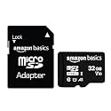 Amazon Basics 32GB MicroSDHC Memory Card with Adapter, Upto 98MB/s, IPX6, Temperature & Shock Resistant