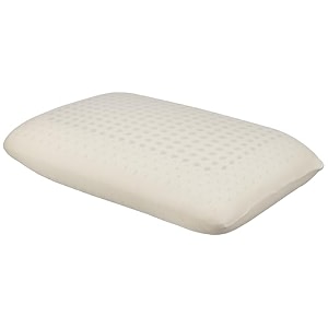 amazon basics natural latex pillow  60cms x 40 cms ultra plush organic latex foam  ideal for sleeping side amp stomach sleepers   soft amp supportive white