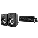 amazon basics Portable Multimedia Speaker| Suitable for Laptop &amp; Desktop (Black) | USB 2.0 | Deep Ba