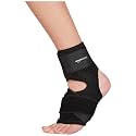 amazon basics Premium Ankle Support, Neoprene Material, Black, Free-Size, One Size