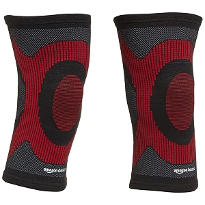 amazon basics - premium knee cap support  extra large xl size  quick sweat-dry material  nylon  ergonomic design  for exercise gym running cycling