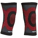 amazon basics - Premium Knee Cap Support | Large Size | Cotton | Quick Sweat-Dry Material | Ergonomic Design | For Execrise, Gym, Running, Cycling