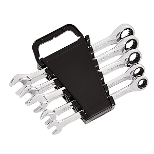 amazon basics ratcheting wrench set - metric 5-piece