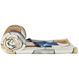 amazon basics single sized plush blanket  300 gsm  cream