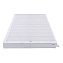 Amazon Basics Smart Box Spring Bed Base, 9-Inch Height Mattress Foundation, Tool-Free Easy Assembly, Convenient Support, Twin, 74" x 38" x 9", White