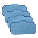 Amazon Basics Washable Steam Mop Replacement Pads for All Hard Floors, 4-Pack