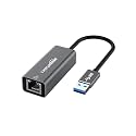 Amazon Basics USB to Ethernet Adapter - Gigabit Ethernet Up to 10/100/1000 Mbps for Windows (11/10), Mac OS (10.9 &amp; Later Versions), Chrome OS, and Linux OS