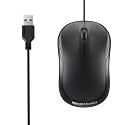 Amazon Basics Wired USB Mouse, 3-Button, 1000 DPI Optical Sensor, Plug &amp; Play, for Windows/Mac
