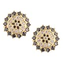 Amazon Brand - Anarva Women's Crystal Stud Earrings, White