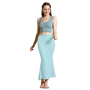 amazon brand - anarva women cotton blended saree shapewear regular petticoat skirt for saree