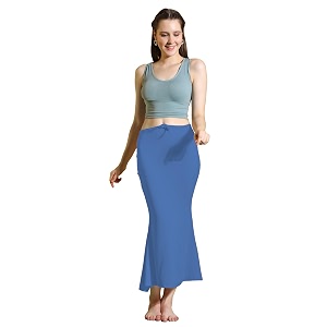 amazon brand - anarva women cotton blended saree shapewear regular petticoat skirt for saree