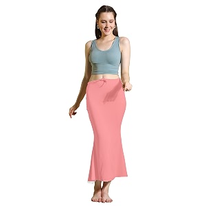 amazon brand - anarva women cotton blended saree shapewear regular petticoat skirt for saree