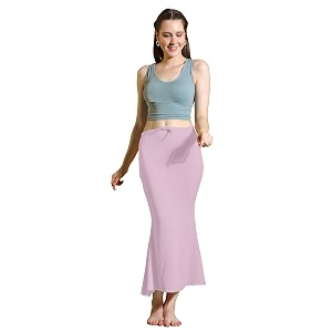 amazon brand - anarva women cotton blended saree shapewear regular petticoat skirt for saree