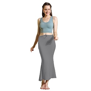 amazon brand - anarva women cotton blended saree shapewear regular petticoat skirt for saree
