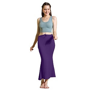 amazon brand - anarva women cotton blended saree shapewear regular petticoat skirt for saree