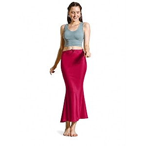amazon brand - anarva women cotton blended saree shapewear regular petticoat skirt for saree