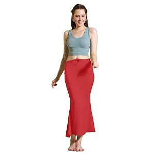 amazon brand - anarva women cotton blended saree shapewear regular petticoat skirt for saree