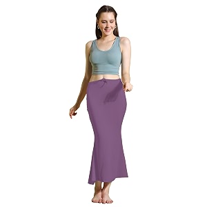 amazon brand - anarva women cotton blended saree shapewear regular petticoat skirt for saree