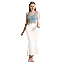 Amazon Brand - Anarva Women Cotton Blended Saree Shapewear Regular Petticoat Skirt For Saree