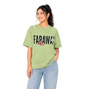 Amazon Brand - Anarva Women Oversized Graphic