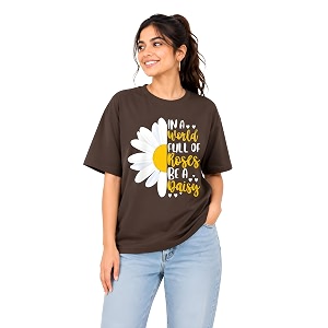 Amazon Brand - Anarva Women Oversized Graphic